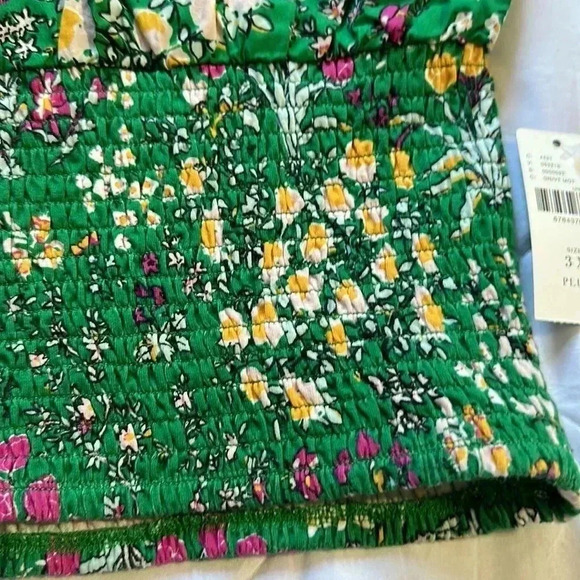 Maeve by Anthropologie Women's Green Floral Halter Top Size 3X NWT - Picture 3 of 6